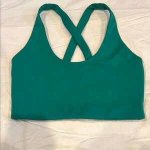 Women's Teal Cross-Back Sports Bra
